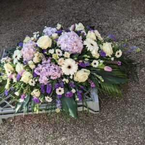 Pastel Casket spray